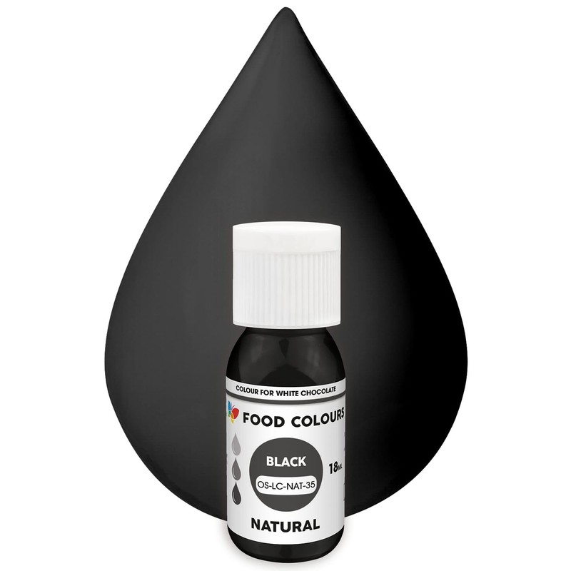 Food Colours Natural Liquid Food Colouring - Black 18ml