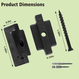 300PCS Hidden Fasteners Hidden Deck Fasteners for Composite Decking Board Fasteners Composite Deck Fasteners with Screws and Drill Bits