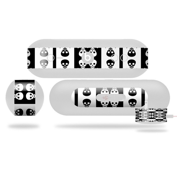 Skull and Crossbones Pattern Bw Decal Style Skin - fits