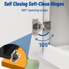 10Pack (5 Pairs) 1/2 inch Overlay Soft Close Door Hinges,TopDirect