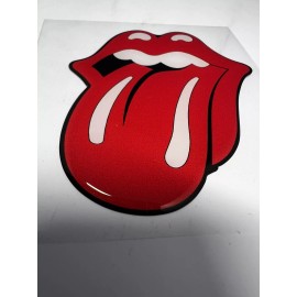 The Rolling Stones Tongue Sticker 3D Decal sticker raised