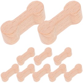 Vaguelly Wooden Railway Adaptor Wooden Rail Connectors Universal Railway Toy Connectors Wooden Puzzle Wooden Train Accessories Wooden Track Connector for Rails Children Pack of 10