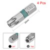 sourcing map 4pcs 25mm Long 1/4" Hex Shank T40 Security