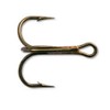 Mustad Classic Round Bend Treble Hook (Pack of 25), Bronze,
