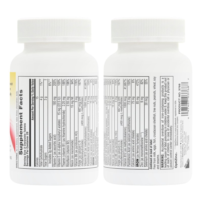 Natures Plus Hema-Plex Iron - 60 Mixed Berry Chewables -