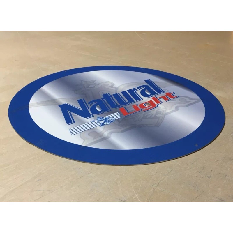 Natural Light 12 Inch Metal Sign