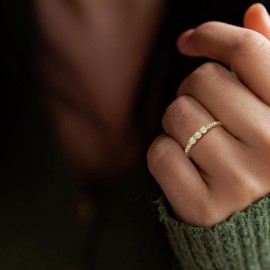 Ever Faith Opal Rings for Women, 925 Sterling Silver CZ Birthstone 14K Gold Created Opal Stackable Eternit Birthstone Engagement Anniversaryy Promise Wedding Ring Opal Jewellery Gifts Size S