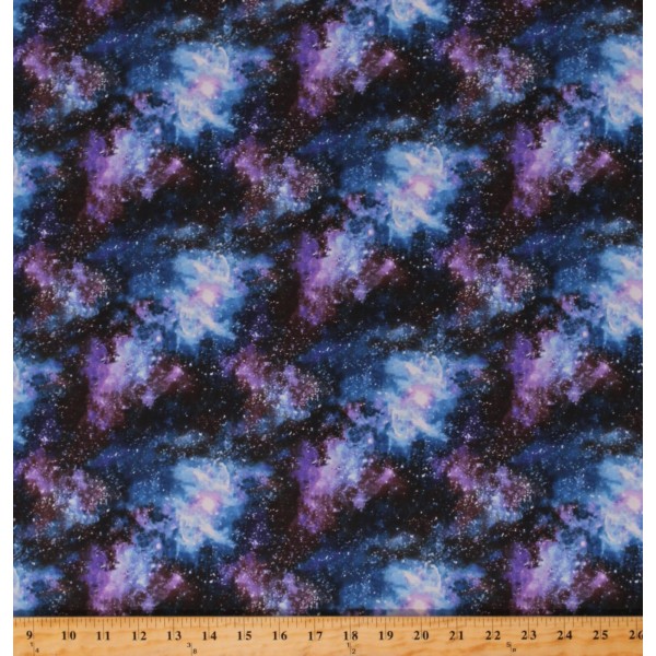 studio e Cotton Outer Space Stars Galaxies Super Novas Cotton