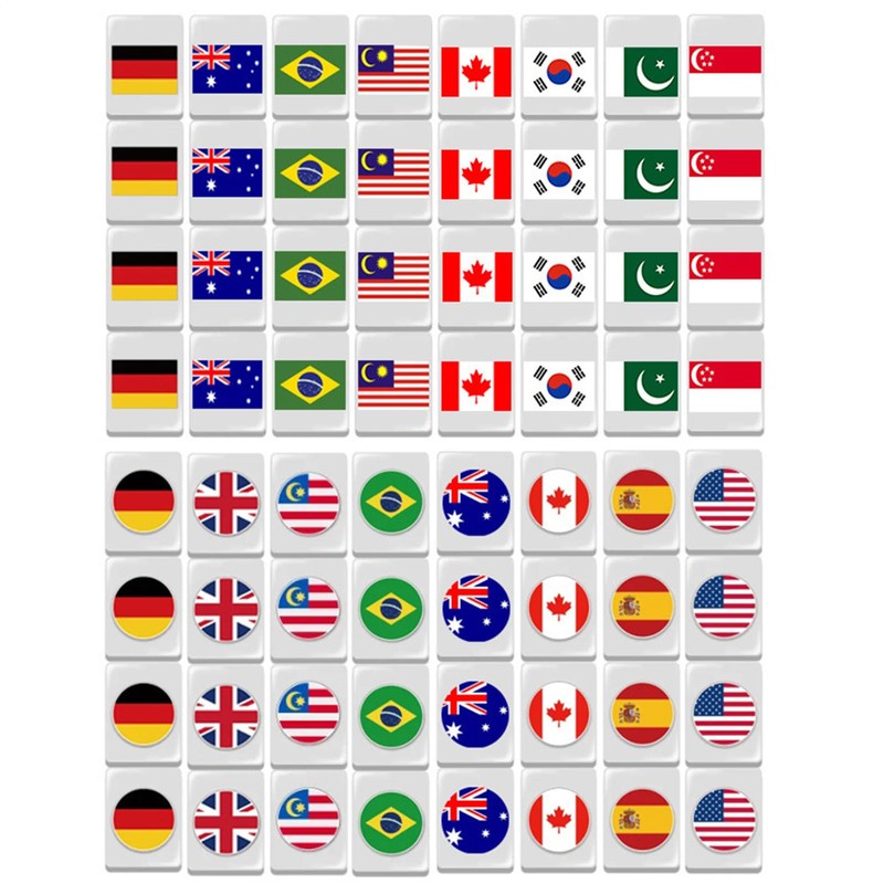 Mahjong Tile Set | 64X Escape Game Tiles - Portable