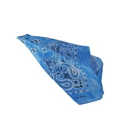Motique Accessories Modern Tie Dye Bandana (Bright Blue)