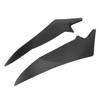 Pair Motorcycle Fuel Tank Side Panel Cover Black Protection Replacement