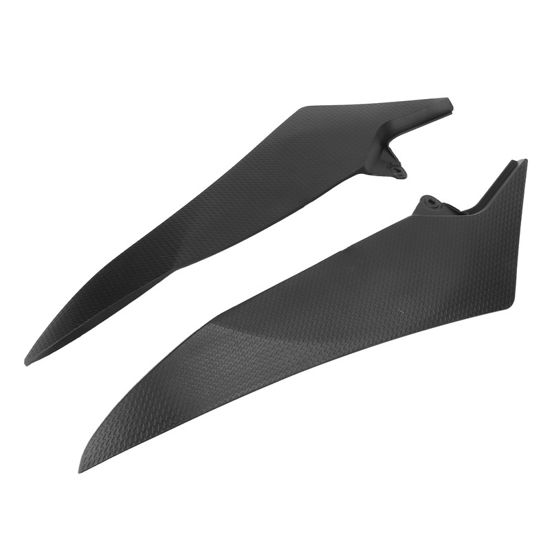 Pair Motorcycle Fuel Tank Side Panel Cover Black Protection Replacement