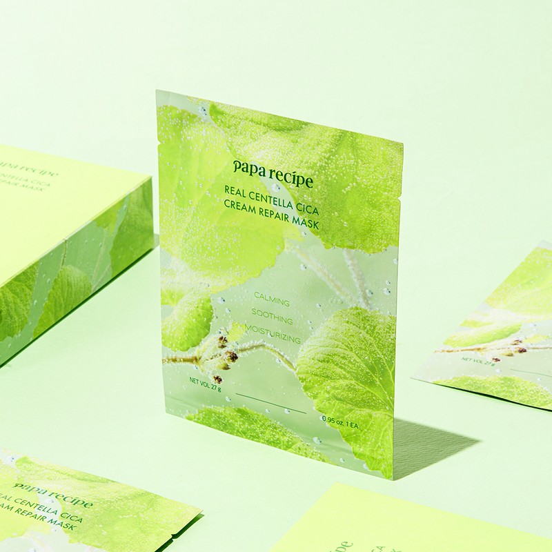 Papa Recipe Real Centella Cica Cream Repair Mask 10 sheets,