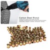 100Pcs Rivet Insert Nut M10 Carbon Steel Color Plated Zinc