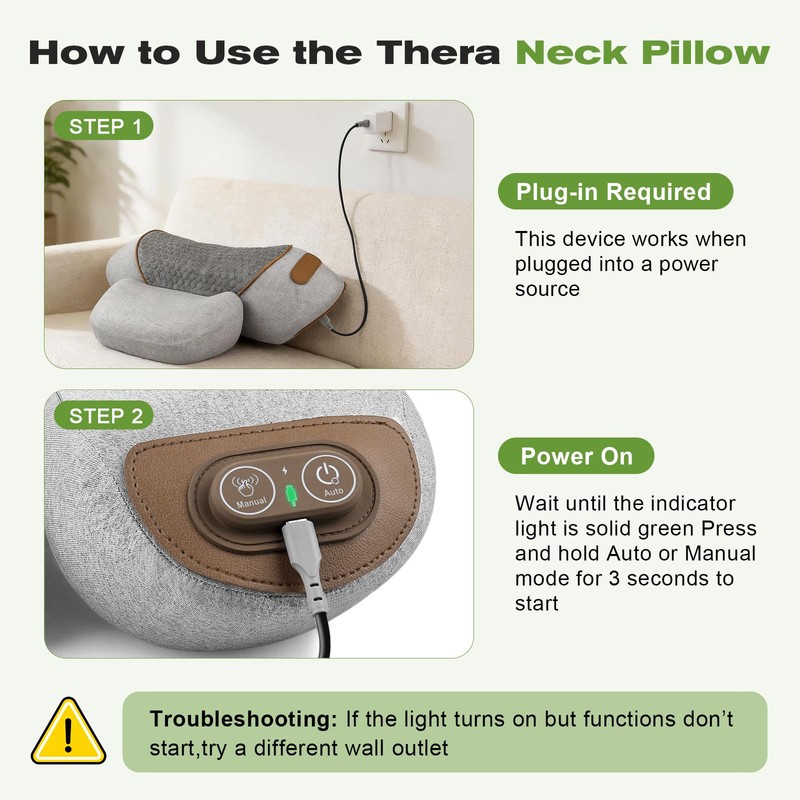 3-in-1 Neck Massager Pillow with Heat, Vibration & Gentle Traction