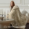 blunique Luxury Faux Rabbit Fur Throw Blanket 50x60, Ultra Soft