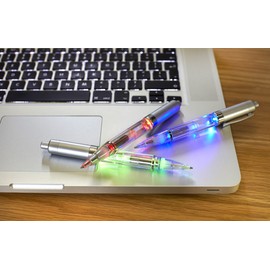 Penlight Pen Light EN71 3 en 62471: 2008 Standard Certified with LED Light for night Writers Writing in the Dark (Pack of 3) by noTrash2003 ®, blue