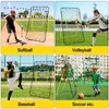 Volleyball Rebounder Net 7x4 ft, 6 Angles Adjustable Volleyball Training
