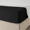 My home store Black Fitted Sheet Double Bed- 25 cm