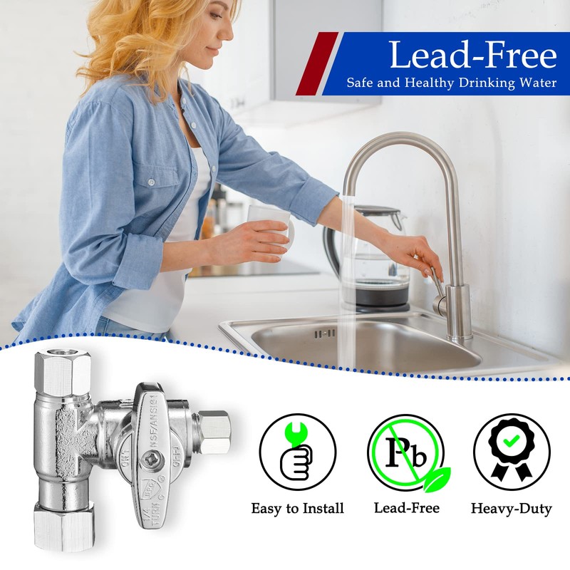 Fridge Water Line Kit Connector - Refrigerator Ice Maker Water
