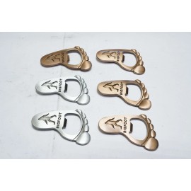 Unbranded New Lot of 6 Bigfoot Foot Toes Shape Smooth Zinc Alloy Bottle Opener Magnets