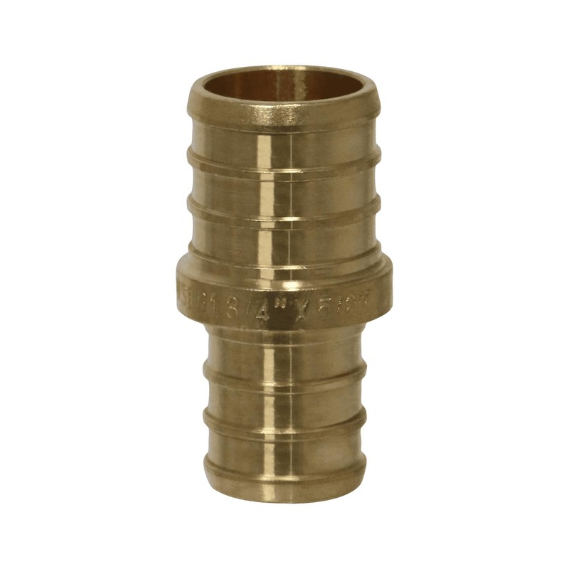 XFITTING 25 Pieces 5/8" x 3/4" Pex Reducing Coupling, Brass,
