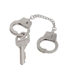 Rothco Mini Handcuff Key Ring, Silver Plated