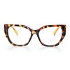 HGIOOIGH Reading glasses Woman Blue light block Oversized Irregular Cat