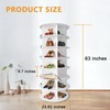 Lvrunben 7 Tier Rotating Shoe Rack, 360 Spinning Lazy Susan