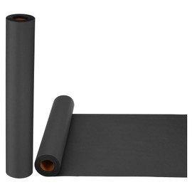 PATIKIL Wrapping Paper, 2 Pack 12"x600"(50') 80 GSM Craft Paper Roll Kraft Packing Paper for Poster Bulletin Board, Gift Wrapping, Flower Bouquet Wrapping, Black