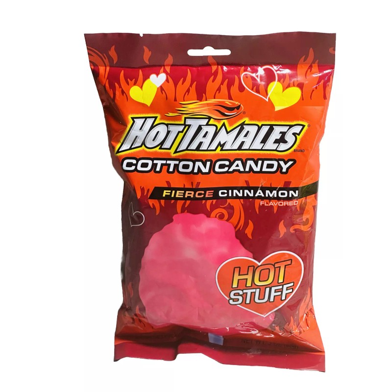 trive Hot Tamales Fierce Cinnamon Hot Stuff Cotton Candy: 3oz