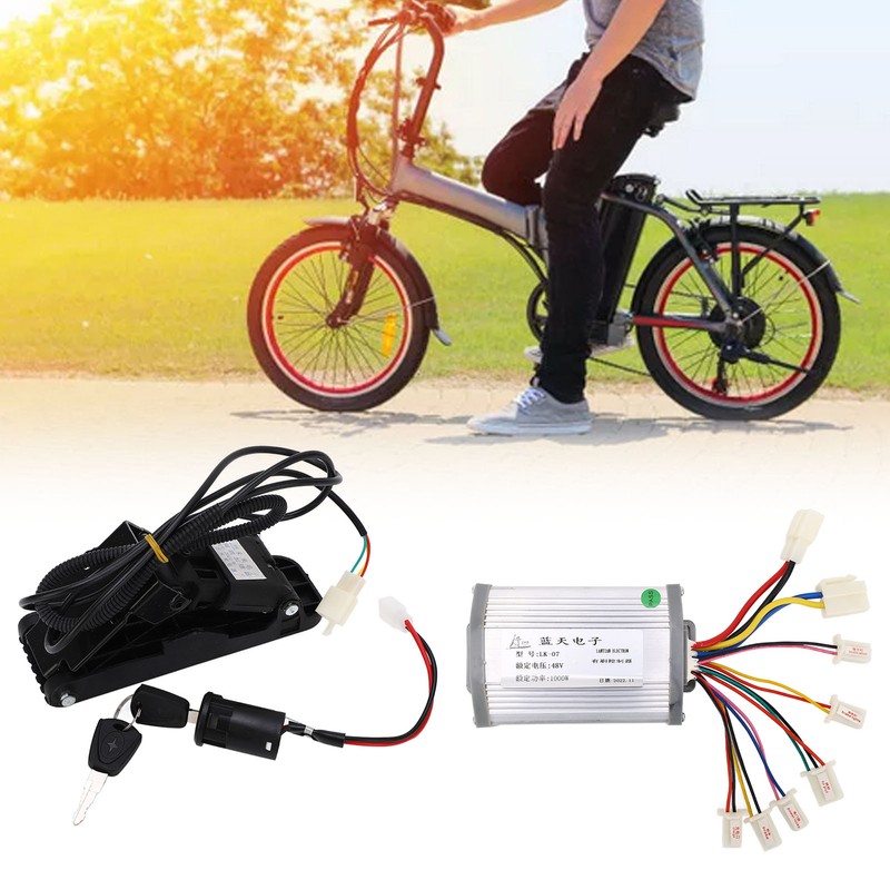 48V 1000w Brushed Motor Controller with Foot Throttle Pedal Electric