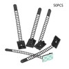 KIMISS 50pcs abrazaderas autoadhesivas ajustables para cable de coche, organizador