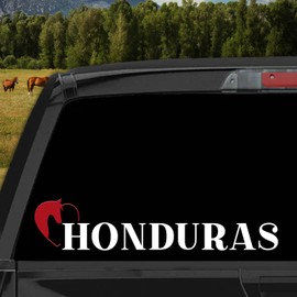 Western Honduras Decal Stickers para Carros Calcomanias para Autos Honduras Decal for Cars and Trucks Latin Heritage (6" x 30")