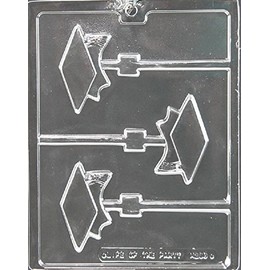 Grandmama's Goodies M239 Graduation Cap Graduate Lollipop Chocolate Candy Soap Mold with Exclusive Molding Instructions