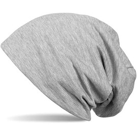 styleBREAKER Slouch, unisex classic, soft, long beanie hat, 04024018 - grey mixed