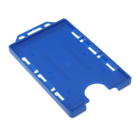 Customcard ltd Vertical Portrait Double Two Sided Identity ID Card Pass Badge Holder Blue