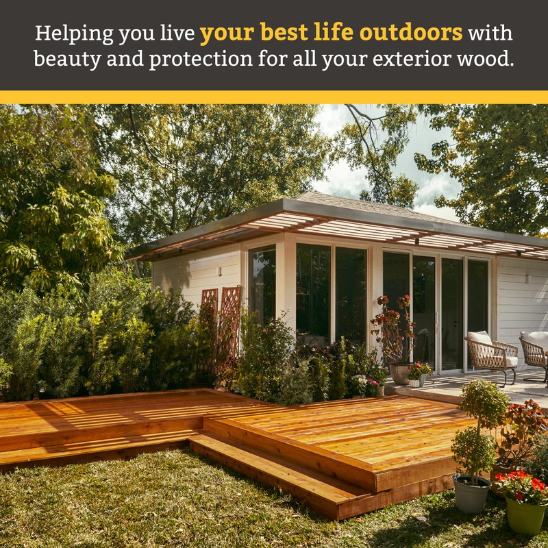 Cabot Australian Timber Oil Wood Stain and Protector, Honey Teak,