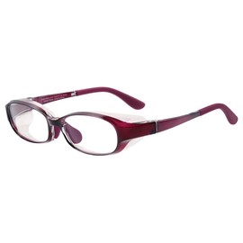 Oval Type Pollen Protection Glasses AIR VISOR M Size (No Prescription) | Zoff Zoff Zoff Air Visor, UV Protection, Pollen Disease Goggles, Women's [53□15-118] - purple berry