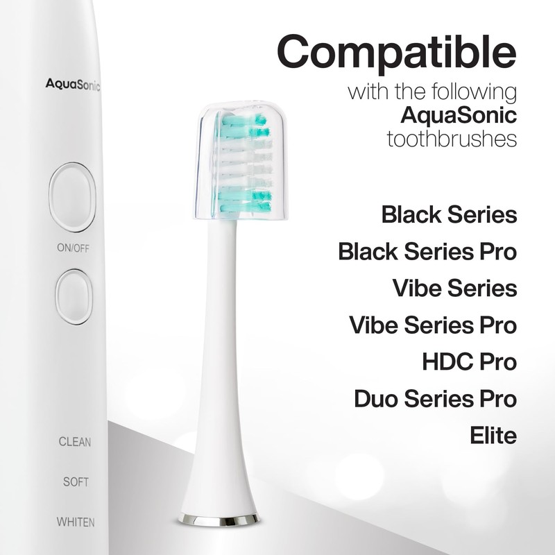 AquaSonic Standard Replacement Brush Heads | ADA Accepted | for