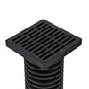NDS 640 Square Grate with Low-Profile Adapter Fits 3 in.
