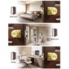 Tinewa 1 Pack Gold Interior Privacy Door Knob with Lock,