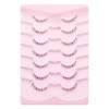 outopen 7 Pairs Bottom Lashes Japanese Manga Style False Eyelashes
