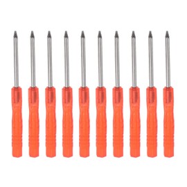 sourcing map Mini Torx Screwdriver T6 Star Head for Watch Glasses Electronics Repair (Red) Pack of 10