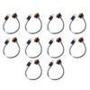 10pcs 3/4in LED Side Marker Light Clearance Lamp with DC