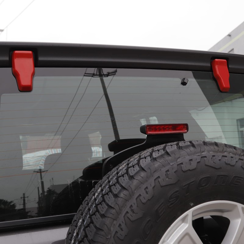 JeCar Red Rear Window Liftgate Glass Hinge Cover for Jeep