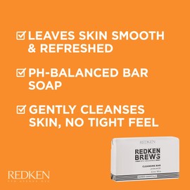 Redken Brews Cleanse Bar For Men, 5 oz