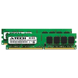 A-Tech 4GB (2X 2GB) Memory RAM Kit for Dell OptiPlex 755, 745, 740, GX620, GX520, 360, 330, 160, FX160, (MT, DT, SFF, USFF) - DDR2 667MHz PC2-5300 Non-ECC DIMM Modules