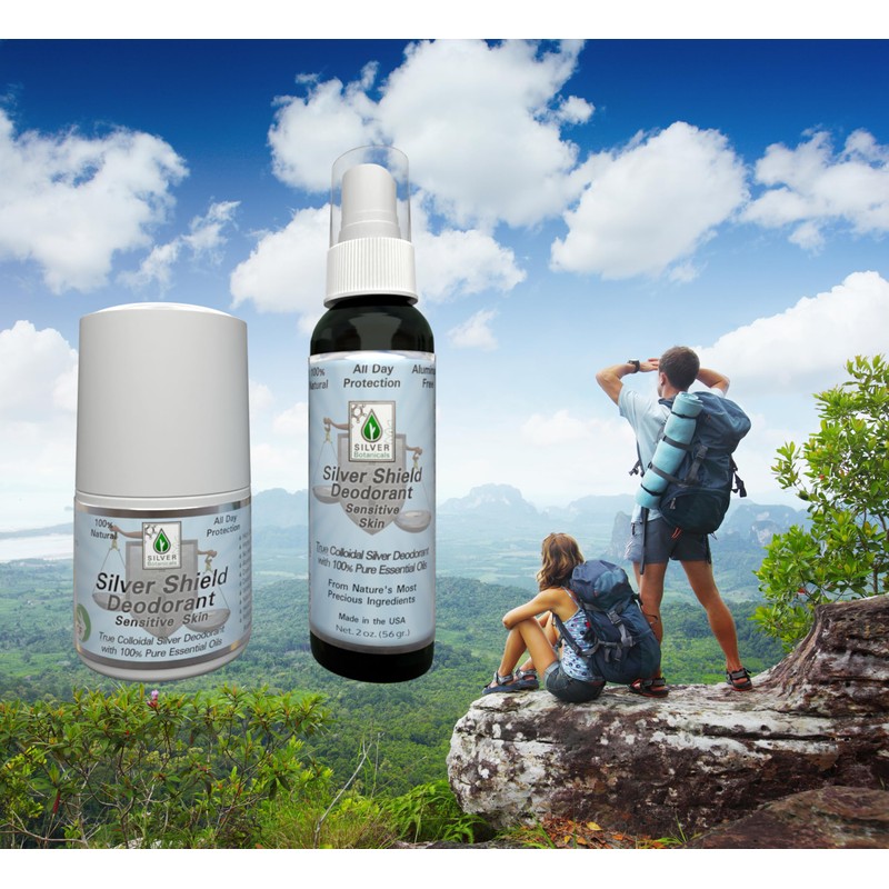 Silver Shield Deodorant - Sensitive Skin Formula - Spray-on, All