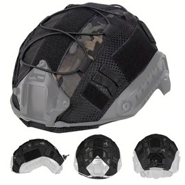 Black Multicam Camouflage Tactical Fast Helmet Cover for Airsoft Combat Helmets MH/BJ/PJ MTP